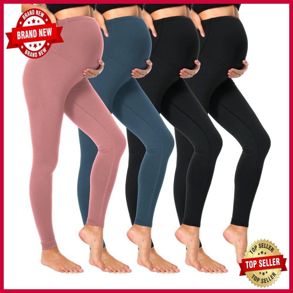 Maternity Leggings Over Belly High Waisted Yoga Workout Activewear